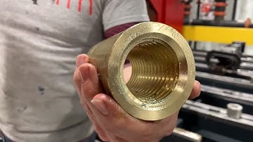 Tapping 2" Acme Threads in Brass with the FlexArm GH-60 | Smooth Power for Oversized Threads