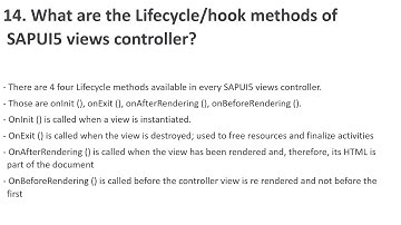 SAP Fiori/Ui5 Interview Questions Part  4|| sap web ide || Interview Questions