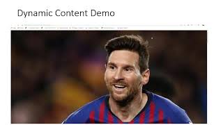 dynamically creating HTML Elements Profile