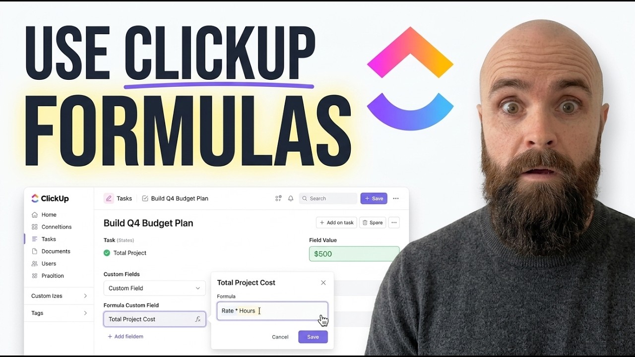 How To Use ClickUp Formula Custom Fields (Full Guide) - YouTube