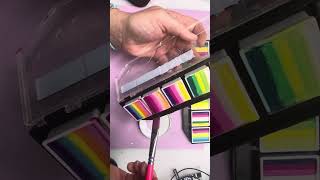 Easy one stroke roses for face painting with bonus double dip flowers