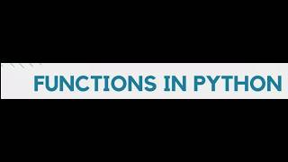 User defined functions in python