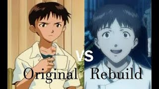 Evangelion Original vs Rebuild- Shinji (REUPLOAD)