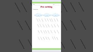 Trace the lines basic pre writing worksheet