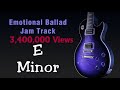E Minor Emotive Rock Ballad Jam Track 100 Bpm