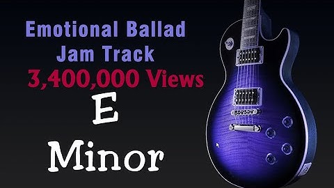 Emotional Rock Ballad | Backing Track Jam Track (E Minor)