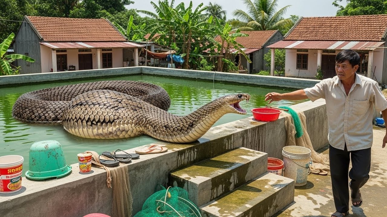 Cuộc gọi khẩn cấp :rắn hổ mang vào nhà dân săn mồi ,nguy hiểm rình rập xung quanh con người
