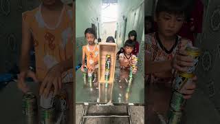 Thiện cùng cả nhóm thi thử thác sắp lon nước ngọt theo màu trúng thưởng #xuhuongyoutubeshort ￼