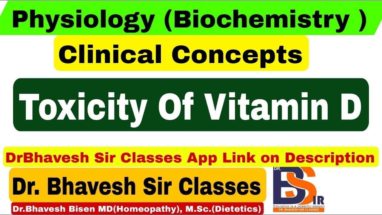 Toxicity Of Vitamin D Functions of Vitamin D Biochemistry