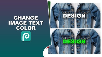 how to change image text color in photopea