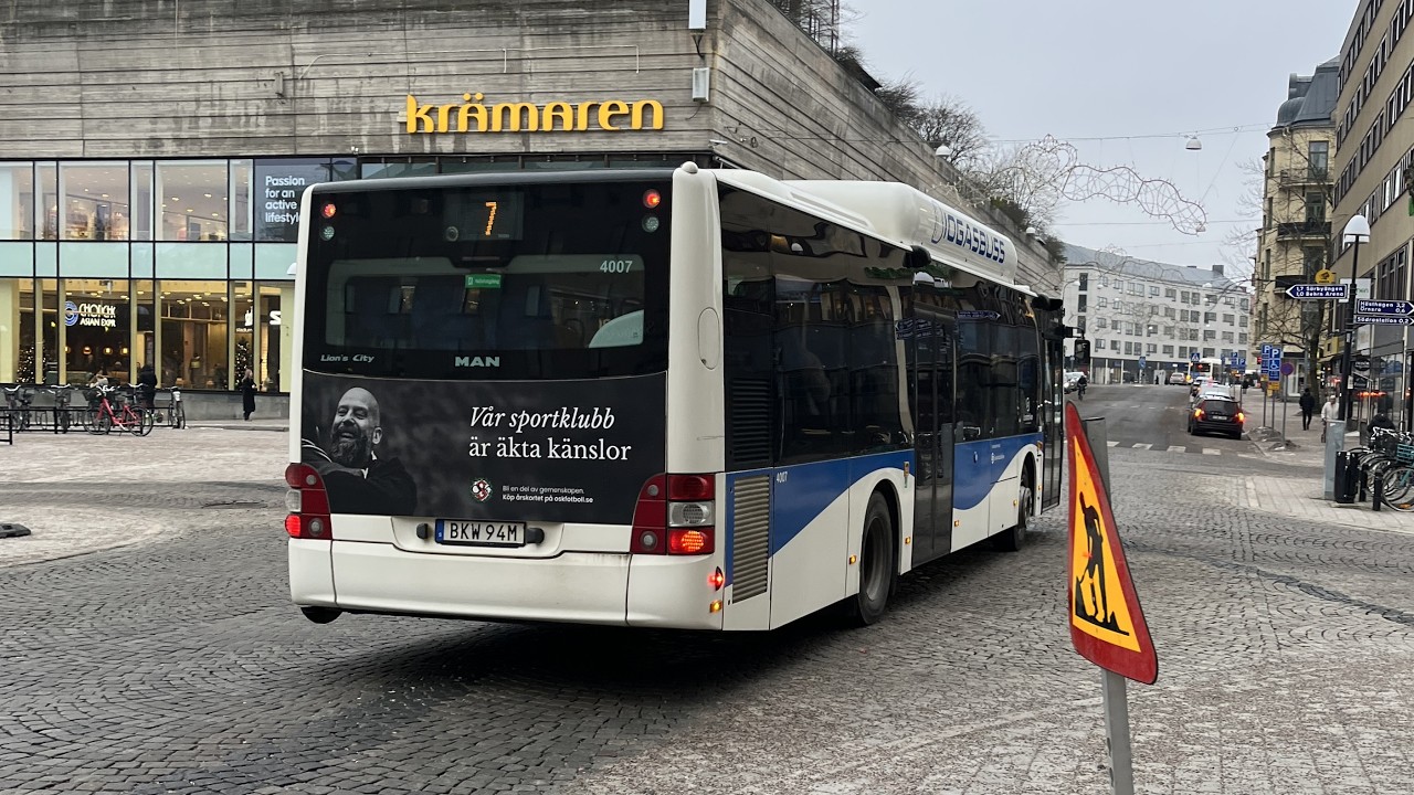 Linje 7 från Ekeskolan till Viktor Dahlens väg