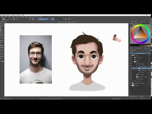 CARICATURA ESTILO CARTOON DESENHANDO COM MACK