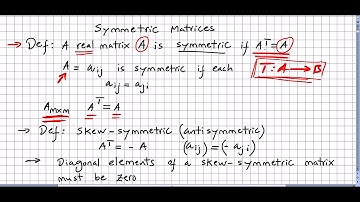 Linear Algebra 88, Symmetric Matrices