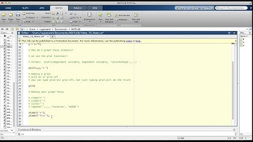 MATLAB Video 10: the Plot function and 2D graphing