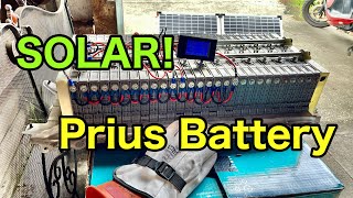 Using a Prius Hybrid battery for solar power.