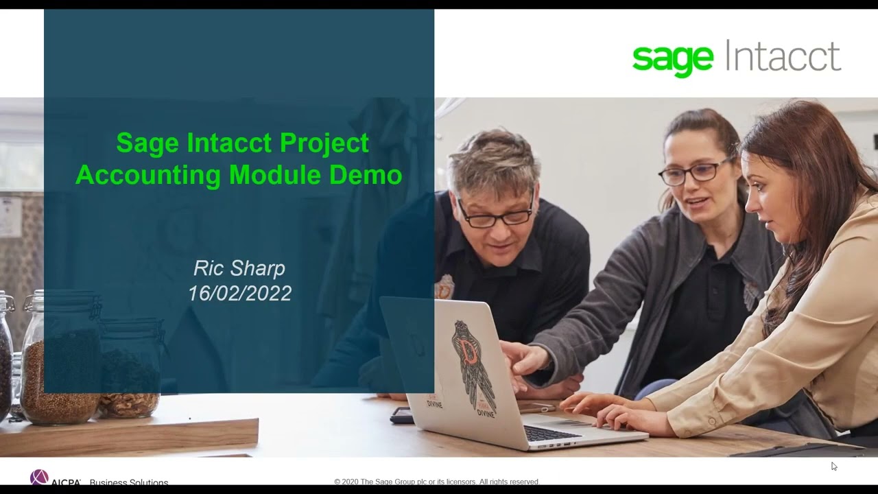 Sage Intacct Function Focus Webinar 1   Project Accounting