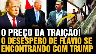 O VERDADEIRO MOTIVO da viagem de FLÁVIO BOLSONARO para encontrar TRUMP revela a mídia mundial 😱🇧🇷 🇺🇸