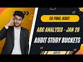 AUDIT ABC ANALYSIS JAN 26 | AUDIT STUDY BUCKETS | CA FINAL AUDIT | #cafinalaudit| CA MAHESH LAMKANE