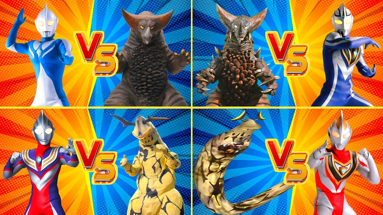 ウルトラマン COSMOS VS GOMORA, ULTRAMAN TIGA VS ELEKING, EX GOMORA VS AGUL, EX ELEKING VS GAIA 