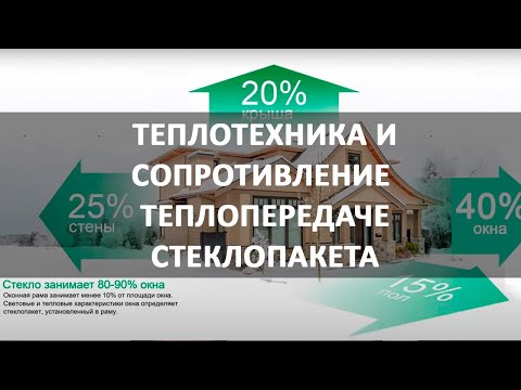 Теплотехника и сопротивление теплопередаче стеклопакета в фасадном остеклении