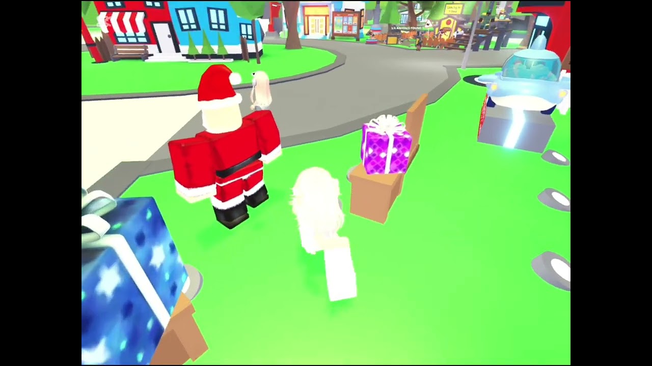 Playing adopt me who can get  a ultra rare toy form the gifts and my friend cheated so badly:( 