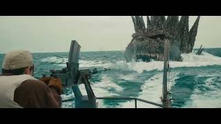 God Zilla Minus One Clips - Godzilla Boat Attack