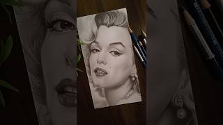 Sketch Marilyn Monroe | Capturing the Hollywood Legend | realistic sketch #reels #timelapse #shorts