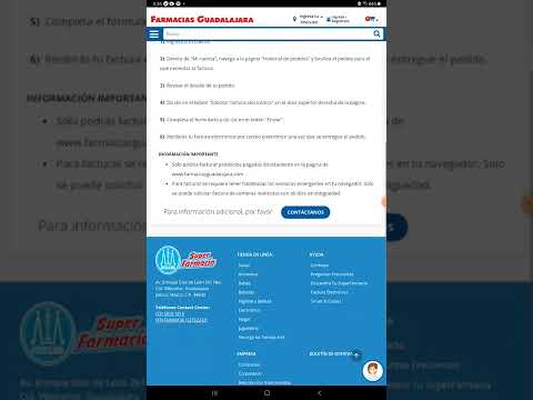 Facturación  Farmacia Guadalajara 2022 en línea