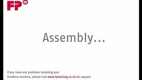 PostBase franking machine install 2. Assembly