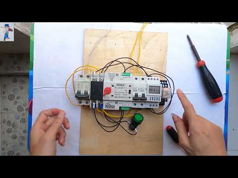 Video Cách đấu nối ATS 1pha dùng cho 2 nguồn điện khác nhau. - youtube