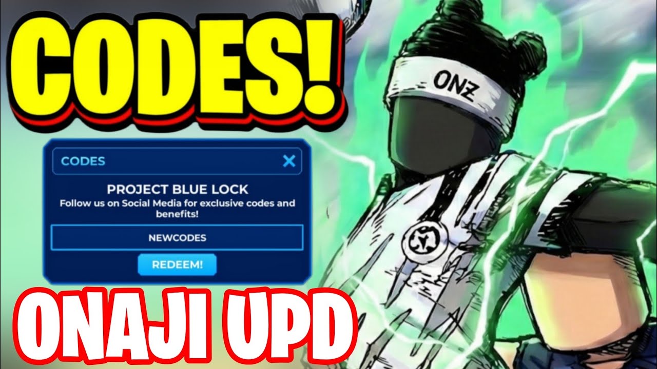 *ONAJI* ALL ONASI + PITY UPDATE CODES FOR PROJECT BLUE LOCK! ROBLOX PROJECT BLUE LOCK CODES