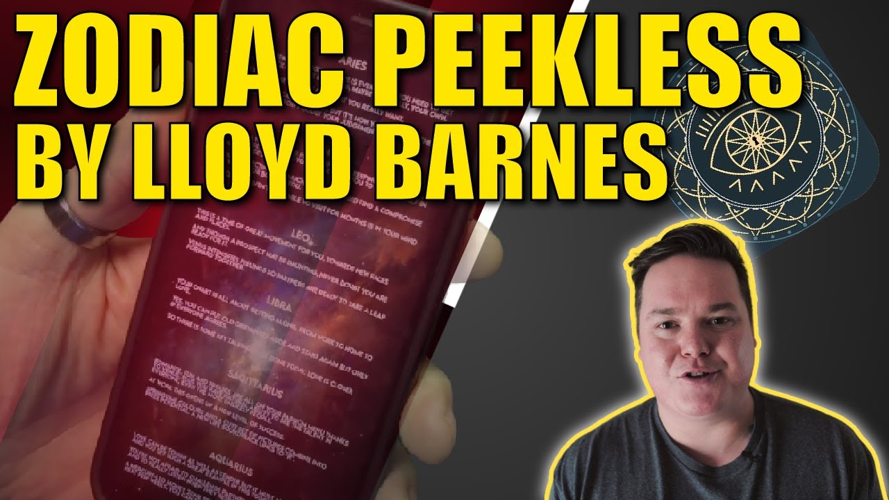 Zodiac Peekless Peek Cognito By Lloyd Barnes | From The Cognito Application