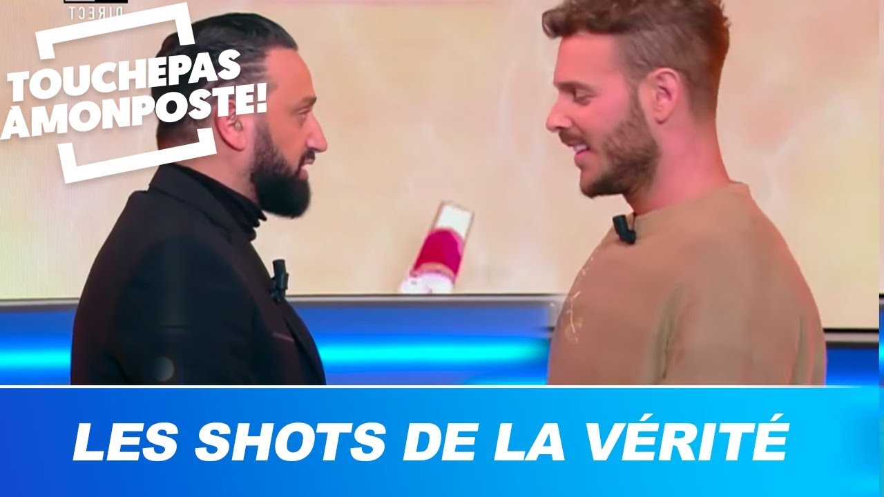 Les shots de la vérité avec M. Pokora ! Le chanteur va-t-il mentir à Cyril Hanouna ?