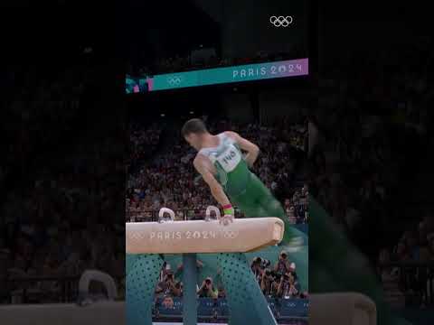 Rhys McClenaghan 🇮🇪 with Ireland’s first Olympic medal in artistic gymnastics. ❤️ #Olympics