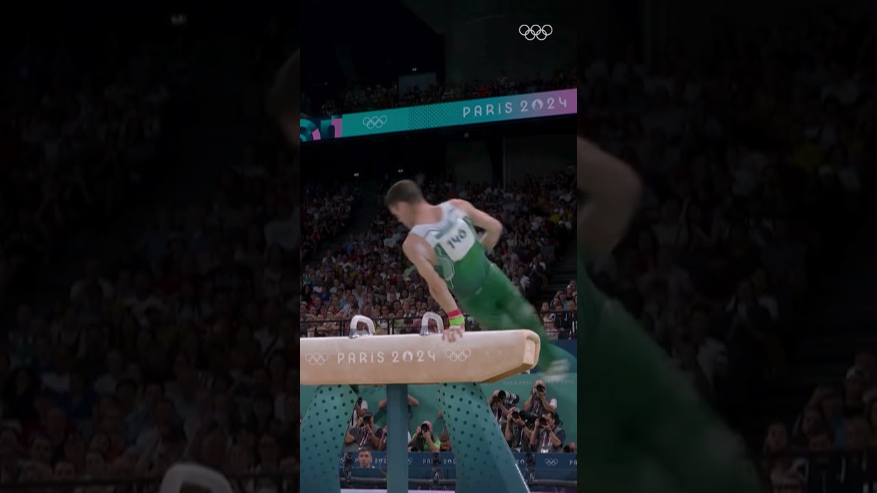 Rhys McClenaghan 🇮🇪 with Ireland’s first Olympic medal in artistic gymnastics. ❤️ #Olympics