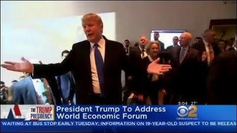 President Trump To Address World Economic Forum