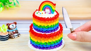 Miniature Rainbow Chocolate Cake  1000+ Satisfying Rainbow Cake Decorating By Baking Yummy