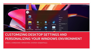 Customizing Desktop Settings and Personalizing Your Windows Environment | Digital Literacy Course