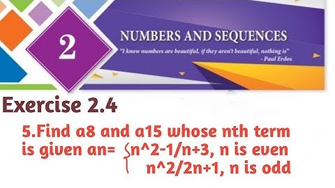 Class 10 Chapter 2 Numbers and Sequences Exercise 2.4 5 th Sum