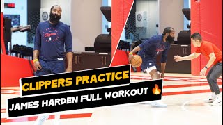 Clippers Practice James Harden Full Workout
