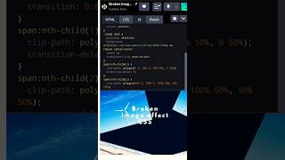 image broken css effect learncss coding cssanimation youtubeshorts shorts csseffects