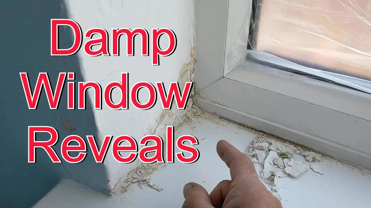 Leaking Window Damage. Wall Texture Repair YouTube