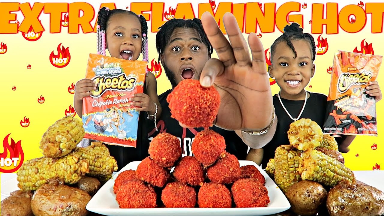 CHEESY FLAMING HOT CHEETOS KING CRAB BALLS W/ BLOVES SAUCE |SEAFOOD BOIL MUKBANG | EAT WITH ME