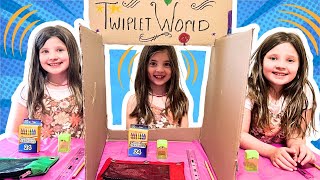 Triplet Telepathy School Supplies Challenge: Reading Each Other's Minds?! | TwipletWorld