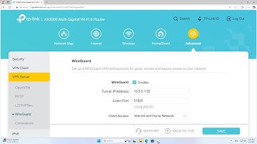 how to setup WireGuard VPN server on TP-Link Wi-Fi 6 Router