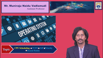 CPU Scheduling  FCFS, SJF, Priority, Round Robin by Mr. V Muniraju Naidu