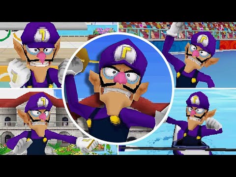 Mario Sonic At The Olympic Games DS All Events Waluigi Gameplay
