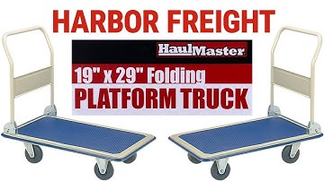 Harbor Freight Folding Platform Truck (19" x 29") Assembly & Review