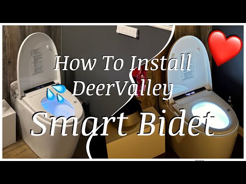 DeerValley Smart Toilet – One-Piece Tankless Bidet Toilet With 1.28 GPF Auto Flush, Foot Kick, Blackout Flush, Heated Seat, Warm Water & Remote Control