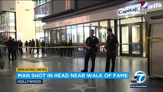 Hollywood shooting: Man shot in head during fight on Walk of Fame